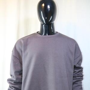 Sudadera con cuello simulado de 450 GSM, bordado con nombre personalizado, corte holgado y extragrande, 100% algodón, felpa francesa. - Product Image 3