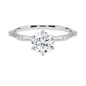 Stylish White Silver <b>Crystal</b> <b>Ring</b> for Women Modern Wedding Engagement Anniversary Jewelry Gift - Product Image 2