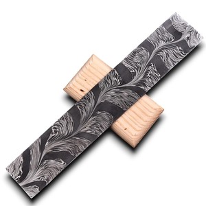 Cuchillo de Acero de Damasco Forjado a Mano con Espiga Completa, Espesor Personalizable (4.5mm), 12 Pulgadas de Longitud Total, DIY OEM ODM - Product Image 1