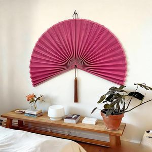 Bamboo <b>Wall</b> Fan Hanging Handmade <b>Wall</b> <b>Decor</b> Headboard Art for Home Interior Decoration Wholesale - Product Image 2