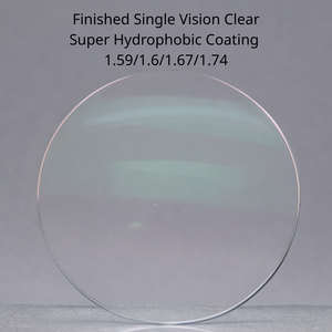 Lente Óptica Esférica Transparente 1.6 FSV (Visión Sencilla) con Recubrimiento Superhidrofóbico ETC para Gafas - Product Image 1