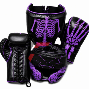 Guantes de Boxeo Profesionales Personalizados con Diseño Impreso Completo, Fabricados en Fábrica, Guantes de Boxeo para Adultos con Protección para Cabeza y Zona Íntima - Product Image 2
