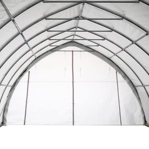 TMG ST2041PV(Previo) 20FT X 40FT Heavy Duty 17 oz <b>PVC</b> Cover Arch Wall Peak <b>Ceiling</b> Storage Shelter Drive Doors for Tool Shed - Product Image 4