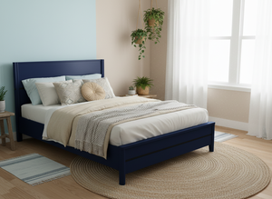 Cadre de lit moderne en bois massif de mangue, écologique, pour chambre à coucher, mobilier de maison, vente en gros, OEM, ODM, fabriqué à la main, directement de l'usine - Product Image 6