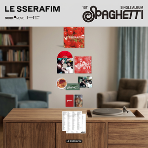 อัลบั้มแท้ 100% ของแท้จากเกาหลี LE SSERAFIM อัลบั้มซิงเกิลชุดที่ 1 'SPAGHETTI Paper (สุ่ม) อัลบั้มเคป๊อปสำหรับทุกวัย - Product Image 2
