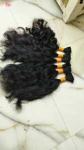 Raw Indian Virgin Remy Single Donor Machine Paquete de cabello sin procesar de doble trama Extensiones de cabello de templo alineado con cutícula rizada - Product Image 6