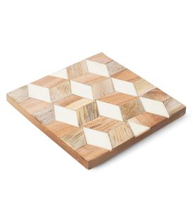 Wood White Rhombus String <b>Coasters</b> for Dining Table Handmade Cup <b>Coasters</b> for Coffee Mugs Tea Cups <b>Beer</b> Cans Water Glasses - Product Image 4