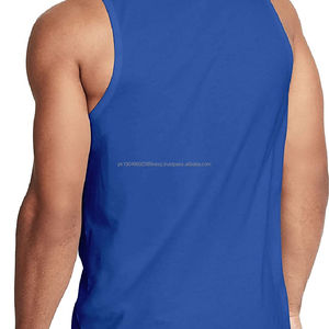 Best Selling Plus Size <b>Men's</b> <b>Gym</b> <b>Tank</b> <b>Top</b> From Pakistan OEM Service Breathable Knitted Material Casual Style - Product Image 3