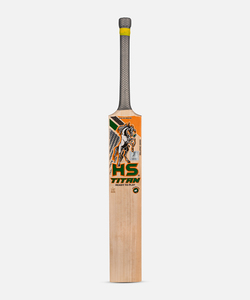 Batte de cricket HS Titan en saule anglais, légère, durable, à manche court, par HS Sports avec lecteur de code-barres original - Product Image 3