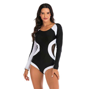 Camiseta de Natación para Mujer Talla Grande, Protección Solar UPF 50+, Impresión Serigráfica, Manga Larga, Transpirable, Secado Rápido, Talla OEM - Product Image 1
