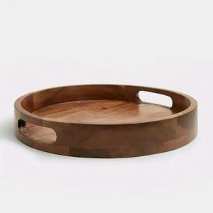 Nouveau Plateau de Service en Bois Naturel Fait Main, Idéal pour Servir les Aliments – Dernier Plateau en Bois de Mangue pour la Maison, le Bureau et la Cuisine - Product Image 5
