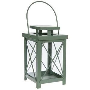 Farol de Metal y Vidrio Hecho a Mano, Venta al por Mayor de Fábrica, con Acabado Verde Salvia, para Decoración de Interiores y Exteriores, Personalizable - Product Image 1