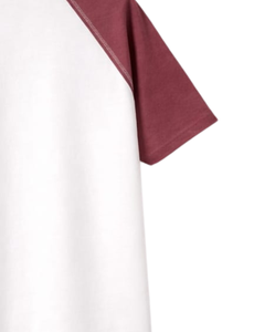 Women White Burgundy Raglan Sleeve Henley T Shirt Cotton Blend Short Sleeve Casual Summer <b>Top</b> Comfortable Lightweight Tee Wear - Product Image 6