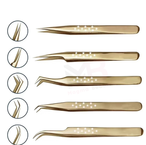 Pinces à cils personnalisées avec logo, en gros, sous marque privée, accessoires et outils pour extensions de cils, fabricant de pinces à cils - Product Image 3