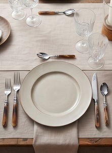 <b>Vintage</b> Flatware Set With Wooden Handles High Mirror Polish Dishwasher Safe Stainless Steel <b>Cutlery</b> For Wedding Table Settings - Product Image 5