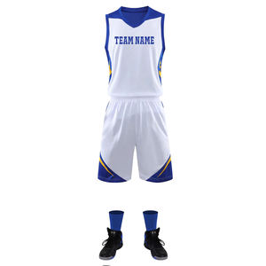 Maillots de basket rétro personnalisés en sublimation, réversibles, pour enfants et hommes, ensemble de tenues de basketball - Product Image 4