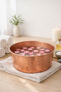 Vente directe usine : Bol de pédicure en cuivre portable, sans chauffage d'eau, pour bain de pieds et spa - Product Image 6
