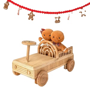 ของเล่นรถหวายทำด้วยมือเป็นมิตรต่อสิ่งแวดล้อมของเด็กตกแต่งอย่างยั่งยืนของเล่นสำหรับเลี้ยงเด็กที่ทนทานยั่งยืนจากเวียดนาม - Product Image 1