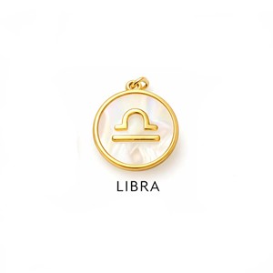 Colgante Redondo de Madreperla con Signo Zodiacal Tauro, Chapado en Oro, Amuleto de Astrología para Mujer, Joyería - Product Image 6