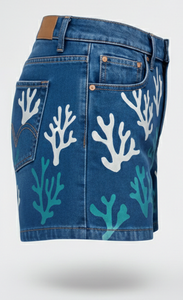 PRIMEAGE INDUSTRIES Jean décontracté personnalisé pour homme, taille mi-haute, 100 % coton, coupe déchirée, extensible, bas de pantalon en denim pour l'été - Product Image 3