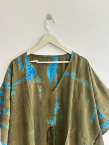 Caftán de Seda Reciclada Surtido, Vestido Maxi Vintage para Mujer, Vestido de Lujo Estilo Bohemio - Product Image 2