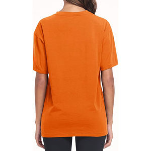 Camisetas Oversize de Streetwear para Mujer, Verano, 100% Algodón, Cuello Redondo, Camisetas Lisas de Secado Rápido y Transpirables - Product Image 2