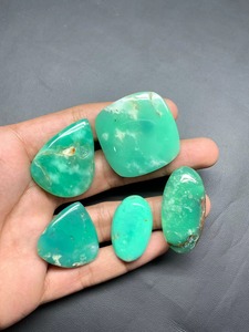 Cabochons en Chrysoprase Verte de Qualité AAA, Pierre Naturelle de Chrysoprase, Lot en Gros de Bonne Qualité - Product Image 5
