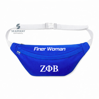 Riñonera Zeta Phi Beta Sorority para mujer, bandolera de Cordura, riñonera para exteriores, cangurera utilitaria, riñonera informal