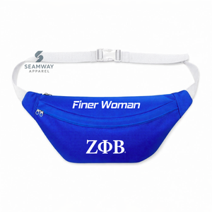 Riñonera Zeta Phi Beta Sorority para mujer, bandolera de Cordura, riñonera para exteriores, cangurera utilitaria, riñonera informal - Product Image 1