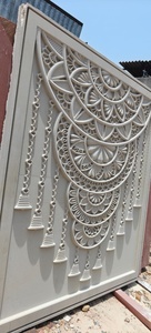 CNC Carved Modern Gwalior Mint Sandstone Wall Panel | Indian Temple <b>Mandir</b> Backdrop | Custom Architectural Exterior Outdoor - Product Image 6