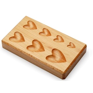 Bloc de façonnage en bois en forme d'étoile de haute qualité avec 4 cavités de différentes tailles pour la mise en forme de bijoux en métal – Outil de façonnage en forme d'étoile - Product Image 6