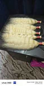 Extensiones de Cabello Virgen Indio con Ondas Sueltas, 100g, Rubias y Rizadas, para Trenzas y Peinados - Product Image 6