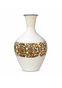 Florero de Metal Blanco de Lujo, Diseño Moderno Dorado Real, Ligero, Puede Contener Agua, Florero Decorativo de Mesa, Latón Indio de Primera Calidad - Product Image 2
