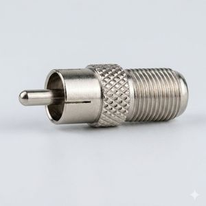 Conector RCA Macho a Hembra F, Adaptador Coaxial de Audio y Video, Convertidor de Cable RF, Acoplamiento Metálico para Antena de TV - Product Image 2