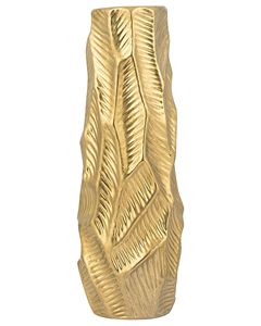 Modern Handmade Iron Floor <b>Vase</b> Gold Finish Geometric and Coastal Design Decorative Accent Piece - Product Image 3