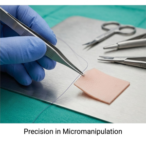 คีมผูกไหมเย็บแผลแบบพรีเมียม ขนาด 0.4 มม. ความยาว 135 มม. ผิวซาติน ไม่เป็นแม่เหล็ก ผลิตจากสแตนเลสสตีล คีมความแม่นยำสูง - Product Image 4