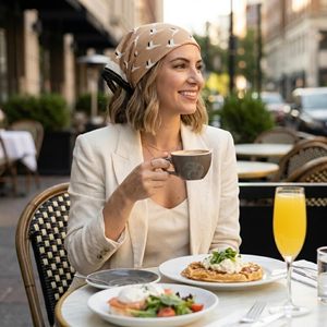Bandana en coton premium, doux et respirant, unisexe, pour streetwear, carré, 100% coton, 22 pouces, bandana unisexe pour l'extérieur - Product Image 3