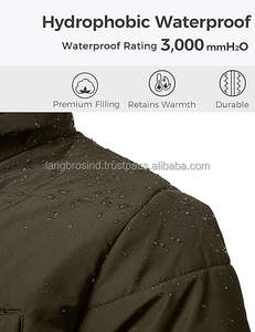 2024 personnalisé haute qualité hommes High Street à capuche doudoune 100% Nylon support OEM mode Style grande taille hiver lettre vierge - Product Image 5