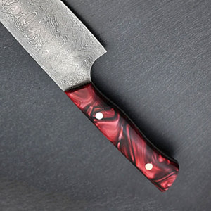 Couteau de chef en acier Damas de haute qualité, couteau de cuisine fait main, outil de cuisson professionnel, lame durable, poignée confortable pour les chefs - Product Image 6