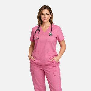 High Quality Custom Medical Scrub Set for Women Wholesale Hospital Doctors and <b>Nurses</b> Female Nursing Scrub Uniforms - Product Image 4