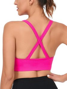 Soutien-gorge de sport pour femme, écologique, respirant, tissu avancé anti-humidité, maintien élastique élevé, confortable, fermeture avant - Product Image 4