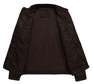 High Quality Custom Black PU Leather Bomber <b>Jacket</b> for <b>Men</b> Fashionable Streetwear Vintage Inspired Zip-Up <b>Flight</b> Coat - Product Image 6
