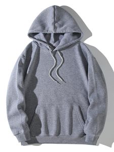 Sweat-shirt à capuche oversize en molleton pour homme, 100% coton biologique, logo personnalisé sur le devant, streetwear, vêtements d'hiver - Product Image 6