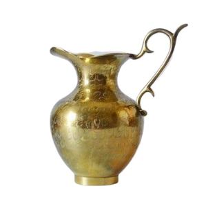 Designer Copper Water <b>Pitcher</b> with Brass Handle Hand Engraved Jug for Premium Table Decor Home Decor Kitchenware Restaurant - Product Image 1