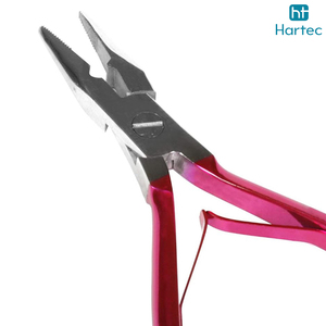 Pinzas para Extensiones de Cabello con Microperlas de Acero Inoxidable, Color Rosa, con Dientes para Extensiones de Cabello Humano - Product Image 4