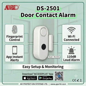 DS-2501 Wireless <b>WiFi</b> Door Contact Sensor 110dB Loud Security Alarm System with Fingerprint Disarm & <b>Smart</b> Life App Control - Product Image 5