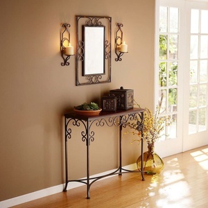 Tocador de Hierro Forjado a Mano Estilo Victoriano KHP, Escritorio de Metal Antiguo Personalizado con Base de Patas para Muebles de Sala de Estar - Product Image 3