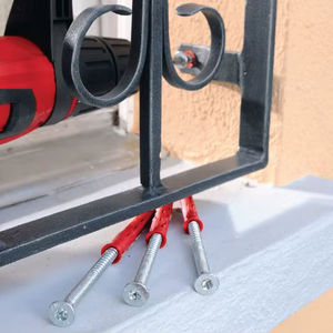 HI LTI HRD-CR2 10x120. Fixations SS304, bouchon en nylon avec vis à tête fraisée, zincées, pour fixation dans le béton, expansion. - Product Image 1