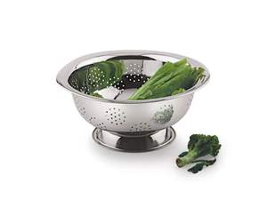 Colador profundo de acero inoxidable pulido espejo con base elevada - Product Image 2