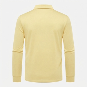 Camiseta de Manga Larga para Hombre, Transpirable, de Algodón, Estilo Casual Elegante, Camiseta de Manga Larga de Algodón de Lujo, Polo Casual para Hombre - Product Image 2